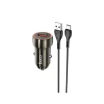 شارژر فندکی هوکو مدل Z46 QC3.0 18W + کابل