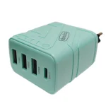 شارژر سریع aAS-CS293KIT با 3 پورت USB و کابل Type-C