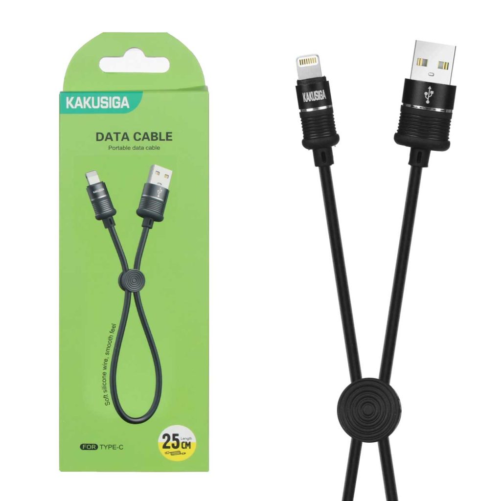 کابل شارژ پاوربانک USB به لایتنینگ کاکو مدل KCS351 طول 25cm