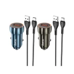 شارژر فندکی هوکو مدل Z46 QC3.0 18W + کابل