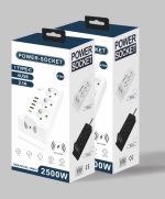 خرید سه راهی و هاب شارژ چند پورت و بی سیم POWER SOCKET مدل QL-1080