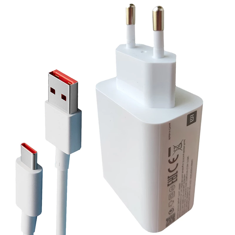 شارژر اورجینال شیائومی 33W به همراه کابل تبدیل USB-C شارژر اورجینال شیائومی 33W به همراه کابل تبدیل USB-C