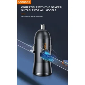 شارژر فندکی آبادوس مدل AS-GS18 به همراه کابل