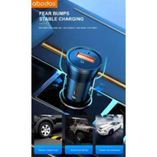 شارژر فندکی آبادوس مدل AS-GS18 به همراه کابل