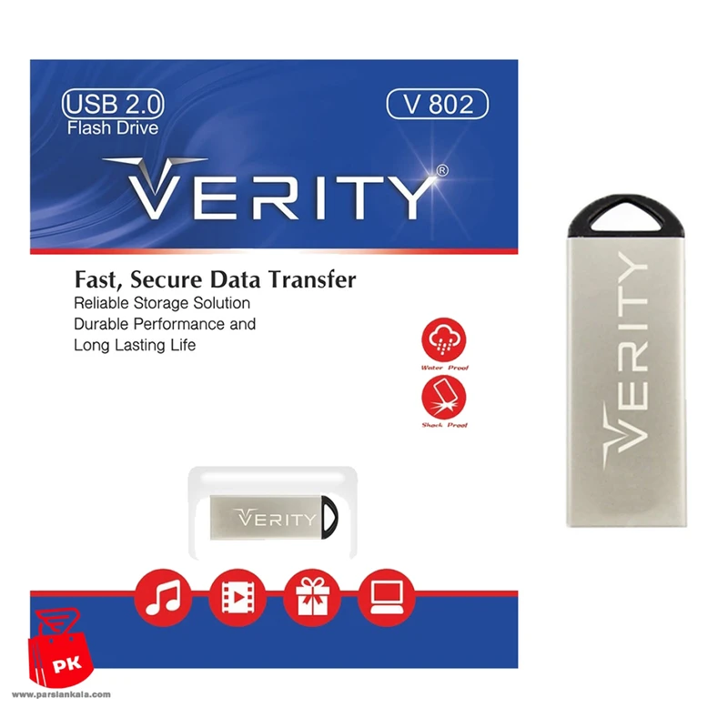 فلش مموری Verity مدل V802 با ظرفیت 32 گیگابایت