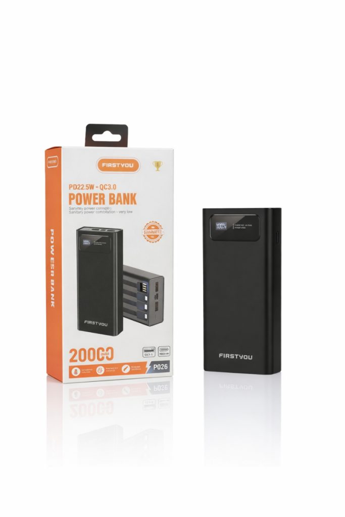 پاوربانک فرست یو 22.5 واتی مدل P026 ظرفیت 20000mah