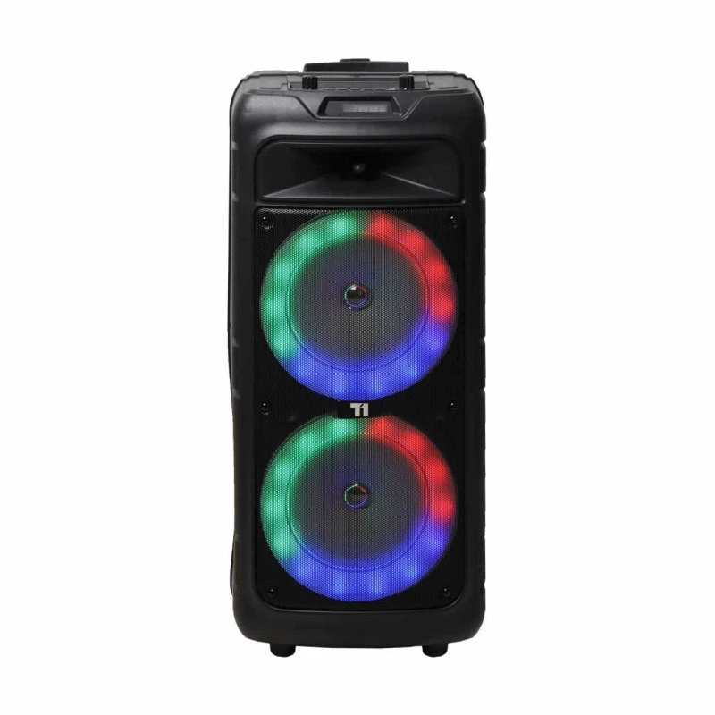 اسپیکر بلوتوثی چمدانی T1-211S | قابل حمل با رقص نور RGB